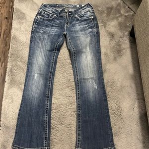 Semi new Miss Me woman’s jeans. Worn a few times dry cleaned and never dried.